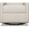 Harper Swivel Glider with Gliding Ottoman, White Linen - Nursery Chairs - 4