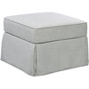 Sadie Swivel Glider with Storage Ottoman, Light Grey Tweed - Nursery Chairs - 4