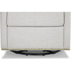 Harper Swivel Glider with Gliding Ottoman, Light Grey Tweed - Nursery Chairs - 3