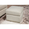 Harper Swivel Glider with Gliding Ottoman, White Linen - Nursery Chairs - 7