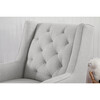 Sadie Swivel Glider with Storage Ottoman, Light Grey Tweed - Nursery Chairs - 7