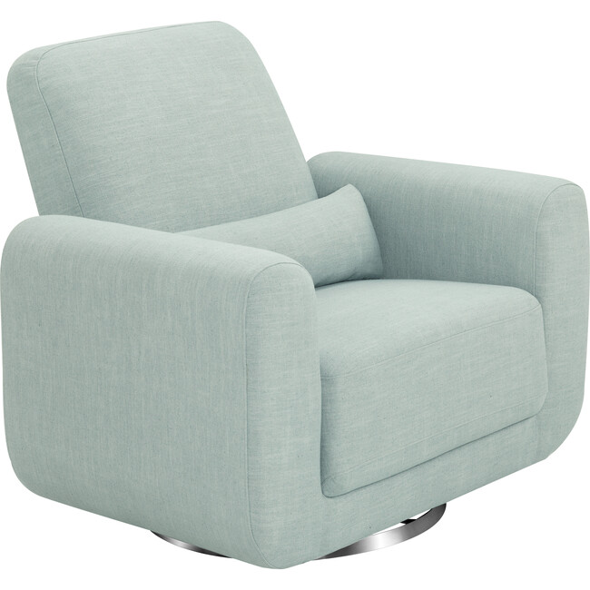 babyletto tuba extra wide swivel glider seafoam