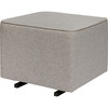 Kiwi Gliding Ottoman, Grey Eco-Performance Fabric - Ottomans - 1 - thumbnail