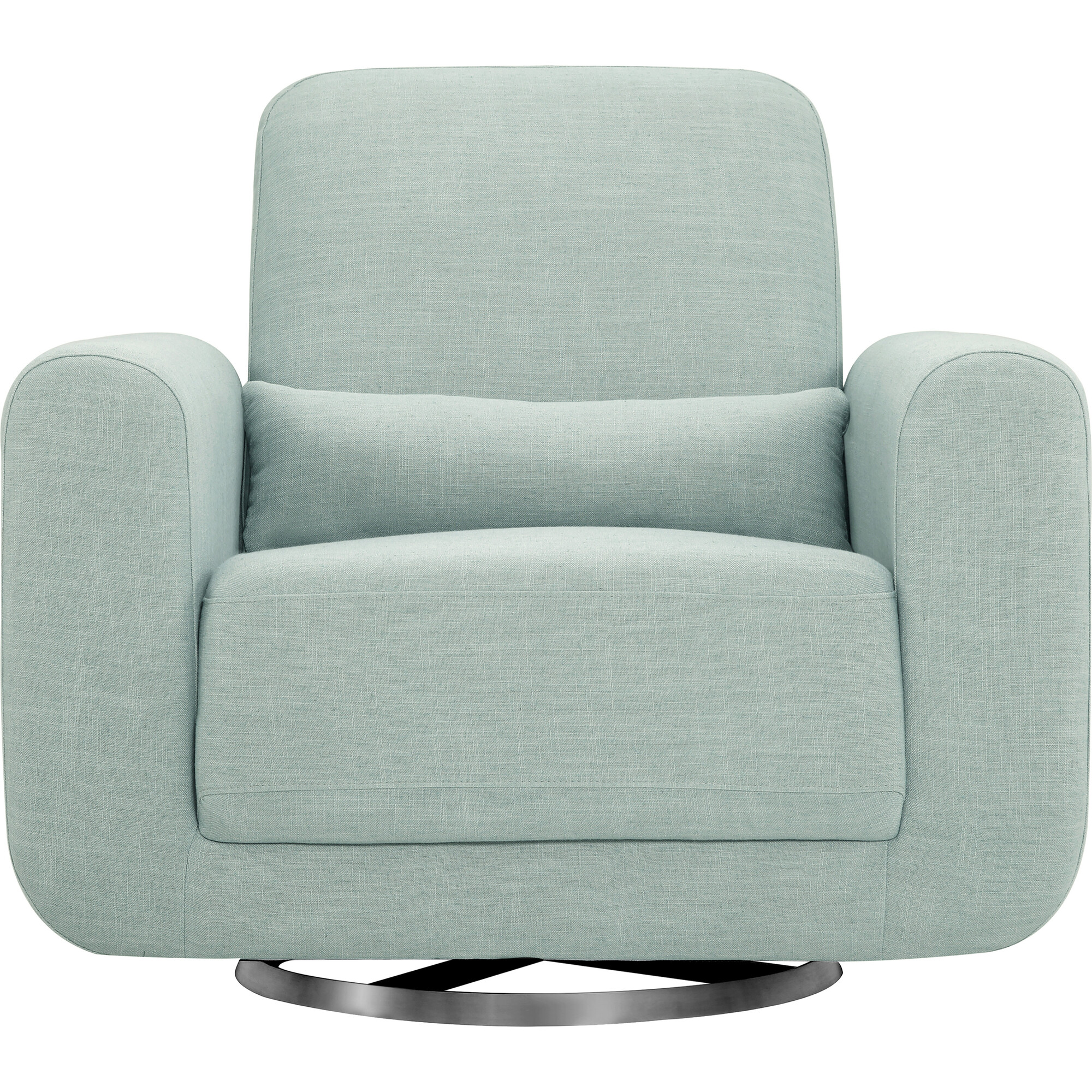 babyletto tuba extra wide swivel glider seafoam