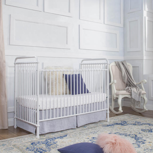 Abigail 3-in-1 Convertible Crib, Washed White - Cribs - 12