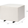 Kiwi Gliding Ottoman, Cream Eco-Performance Fabric - Ottomans - 7