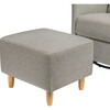 Toco Swivel Glider and Ottoman, Grey Eco-Performance Fabric - Nursery Chairs - 6