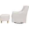 Toco Swivel Glider and Ottoman, Cream Eco-Performance Fabric - Nursery Chairs - 5