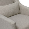 Toco Swivel Glider and Ottoman, Grey Eco-Performance Fabric - Nursery Chairs - 7