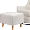 Toco Swivel Glider and Ottoman, Cream Eco-Performance Fabric - Nursery Chairs - 6