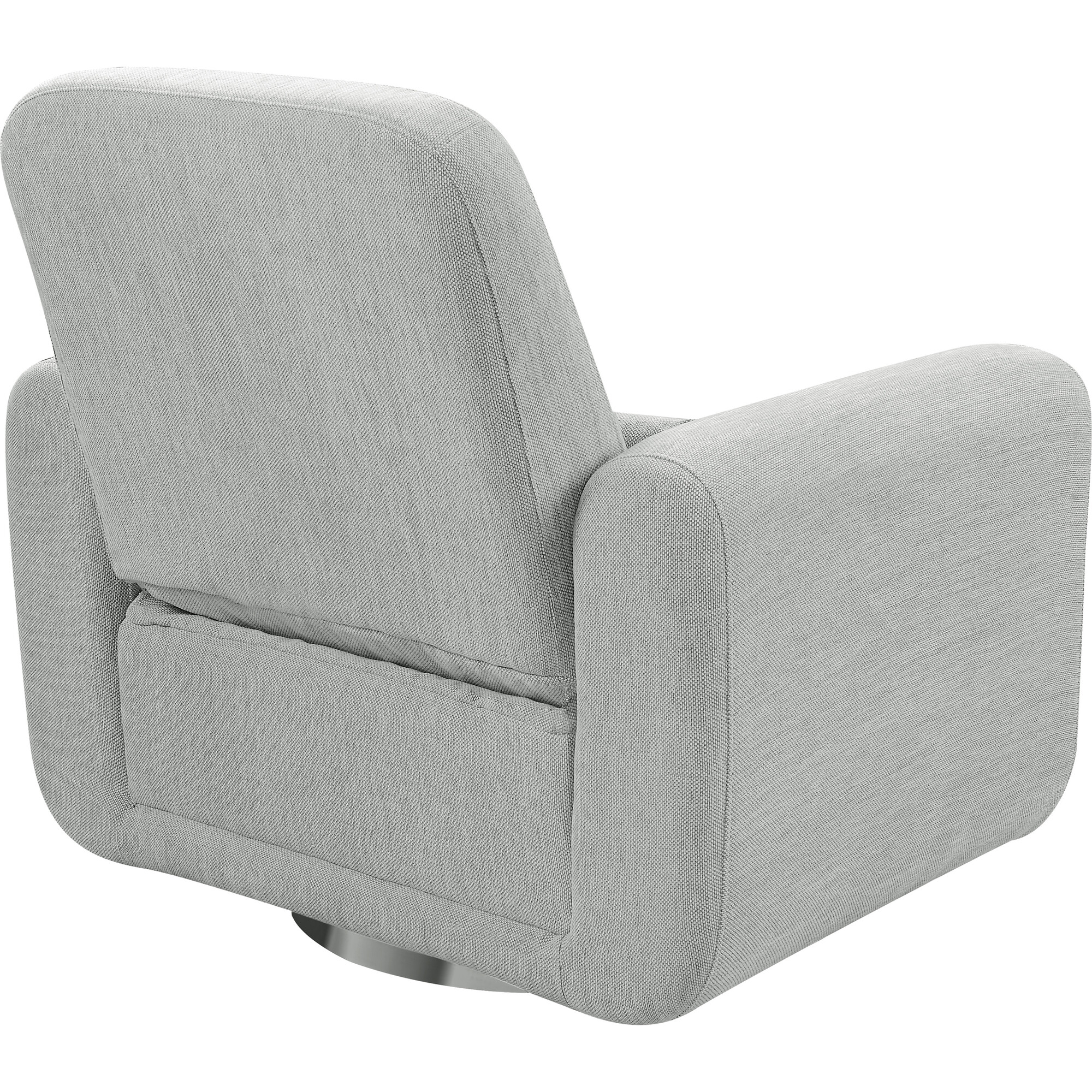 Tuba Extra Wide Swivel Glider Winter Grey Babyletto Nursery Chairs Ottomans Maisonette