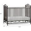 Camellia 3-in-1 Convertible Crib, Vintage Iron - Cribs - 5