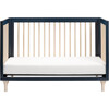 Lolly 3-in-1 Convertible Crib with Toddler Bed Conversion Kit, Navy - Cribs - 6 - thumbnail