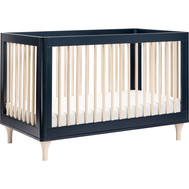 Lolly 3-in-1 Convertible Crib with Toddler Bed Conversion Kit, Navy - Cribs - 7