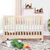 Maki Full-Size Portable Folding Crib with Toddler Bed Conversion Kit, Natural - Cribs - 2