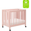 Origami Mini Crib, Petal Pink - Cribs - 3