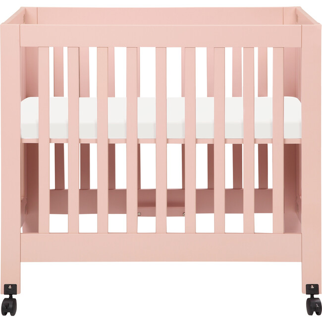 Origami Mini Crib, Petal Pink - Cribs - 4