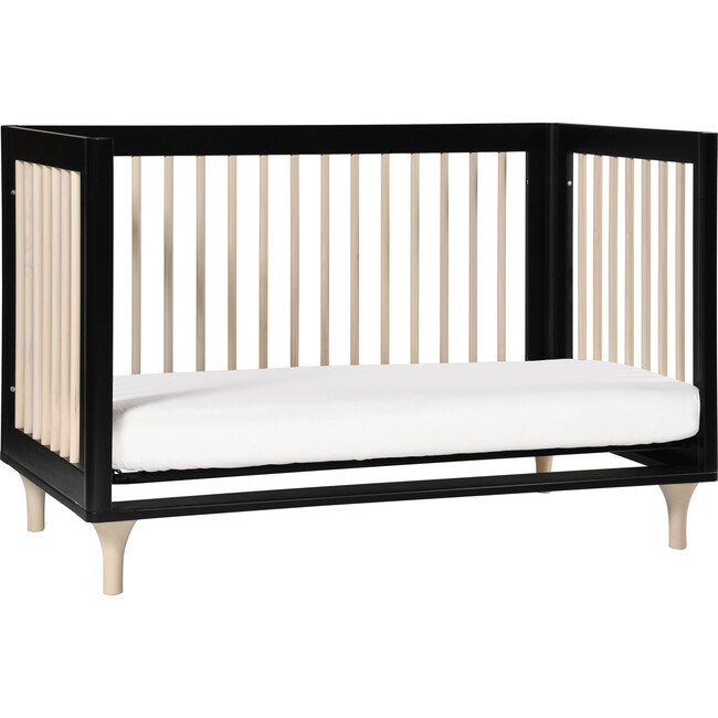 Lolly 3-in-1 Convertible Crib with Toddler Bed Conversion Kit, Black - Cribs - 7