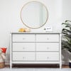 Jenny Lind Spindle 6-Drawer Dresser, White - Dressers - 3