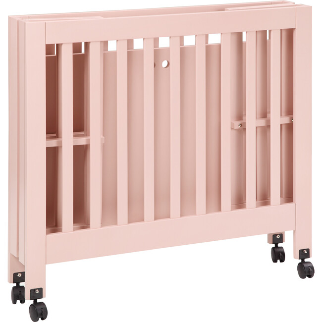 Origami Mini Crib, Petal Pink - Cribs - 7