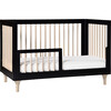 Lolly 3-in-1 Convertible Crib with Toddler Bed Conversion Kit, Black - Cribs - 9 - thumbnail