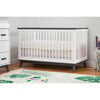 Scoot 3-in-1 Convertible Crib with Toddler Bed Conversion Kit, White/Slate - Cribs - 2