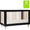 Lolly 3-in-1 Convertible Crib with Toddler Bed Conversion Kit, Black - Cribs - 10 - thumbnail