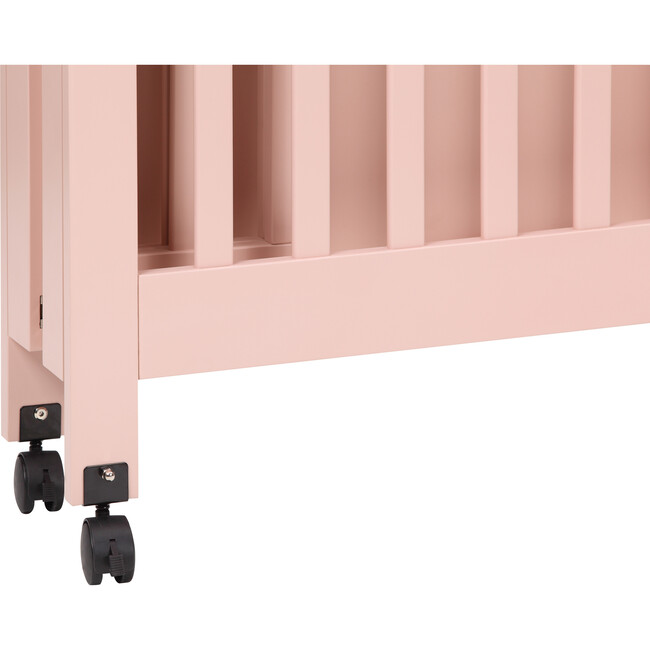 Origami Mini Crib, Petal Pink - Cribs - 9