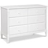 Jenny Lind Spindle 6-Drawer Dresser, White - Dressers - 5