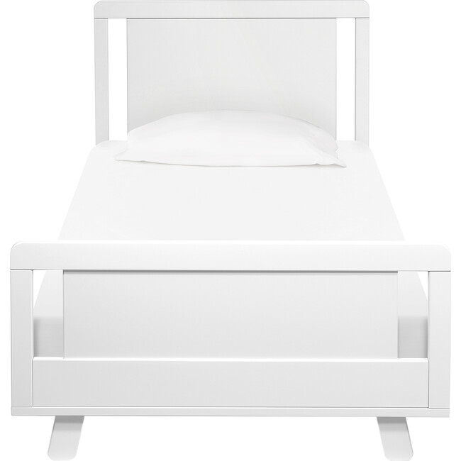 Hudson Platform Twin Bed, White - Beds - 4