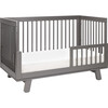 Hudson 3-in-1 Convertible Crib with Toddler Bed Conversion Kit, Slate - Cribs - 3