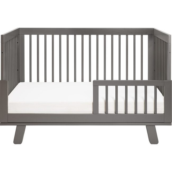 Hudson 3-in-1 Convertible Crib with Toddler Bed Conversion Kit, Slate - Cribs - 4
