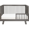 Hudson 3-in-1 Convertible Crib with Toddler Bed Conversion Kit, Slate - Cribs - 4