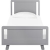 Hudson Platform Twin Bed, Grey - Beds - 5