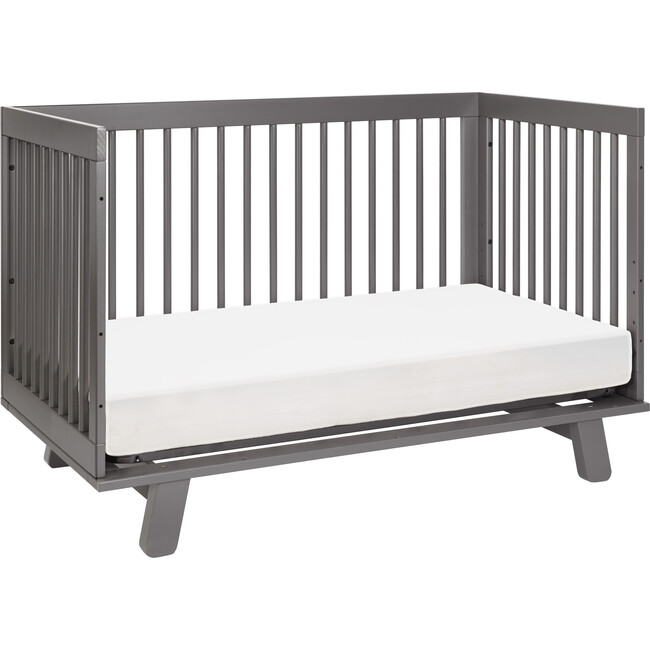 Hudson 3-in-1 Convertible Crib with Toddler Bed Conversion Kit, Slate - Cribs - 5