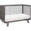 Hudson 3-in-1 Convertible Crib with Toddler Bed Conversion Kit, Slate - Cribs - 5