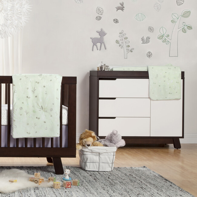 Hudson 3-Drawer Changer Dresser with Removable Changing Tray, Expresso/White - Dressers - 3