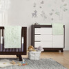 Hudson 3-Drawer Changer Dresser with Removable Changing Tray, Expresso/White - Dressers - 3