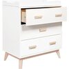 Scoot 3-Drawer Changer Dresser with Removable Changing Tray, White/Washed Natural - Dressers - 2