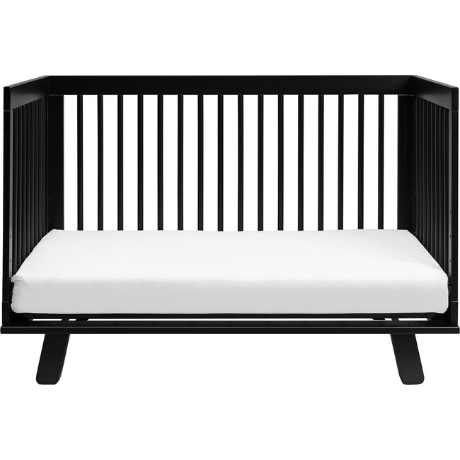 Hudson 3-in-1 Convertible Crib with Toddler Bed Conversion Kit, Black - Cribs - 5