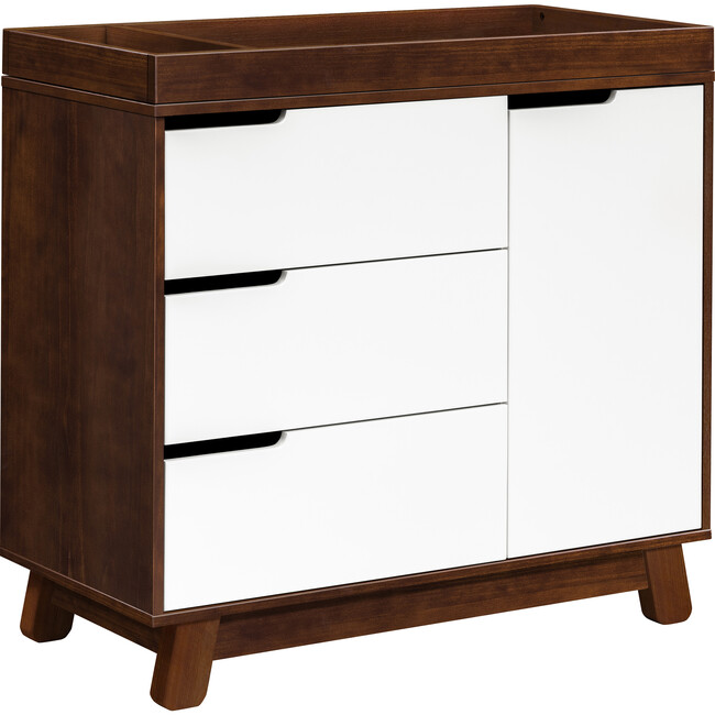 Hudson 3-Drawer Changer Dresser with Removable Changing Tray, Expresso/White - Dressers - 4