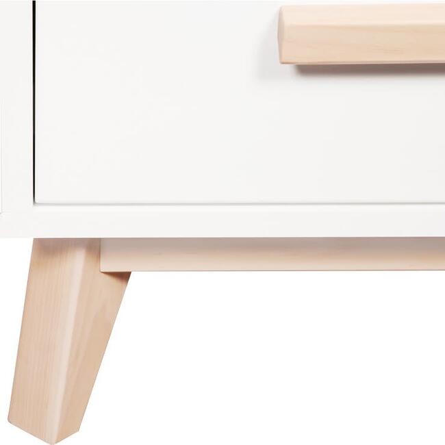 Scoot 3-Drawer Changer Dresser with Removable Changing Tray, White/Washed Natural - Dressers - 3
