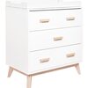 Scoot 3-Drawer Changer Dresser with Removable Changing Tray, White/Washed Natural - Dressers - 5