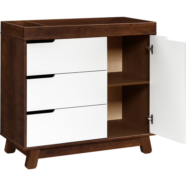 Hudson 3-Drawer Changer Dresser with Removable Changing Tray, Expresso/White - Dressers - 5