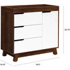 Hudson 3-Drawer Changer Dresser with Removable Changing Tray, Expresso/White - Dressers - 7