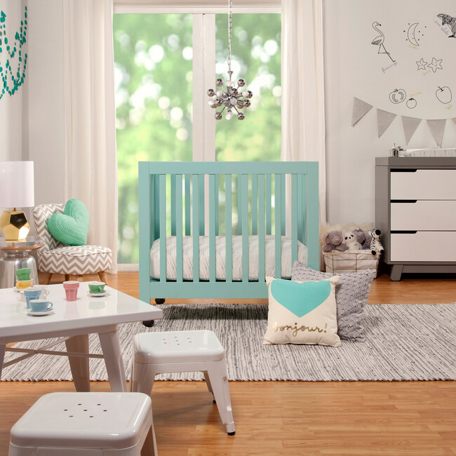 Origami Mini Crib, Lagoon - Cribs - 2