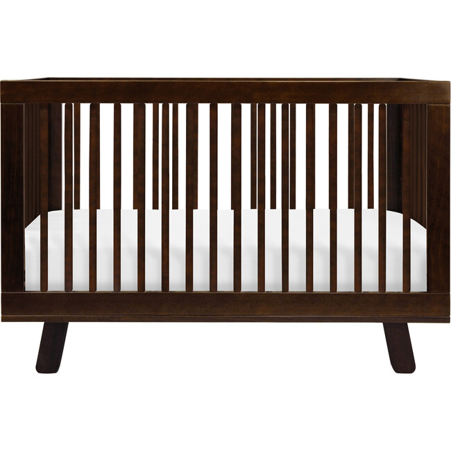Hudson 3-in-1 Convertible Crib with Toddler Bed Conversion Kit, Espresso - Cribs - 1