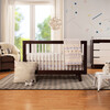 Hudson 3-in-1 Convertible Crib with Toddler Bed Conversion Kit, Espresso/White - Cribs - 2