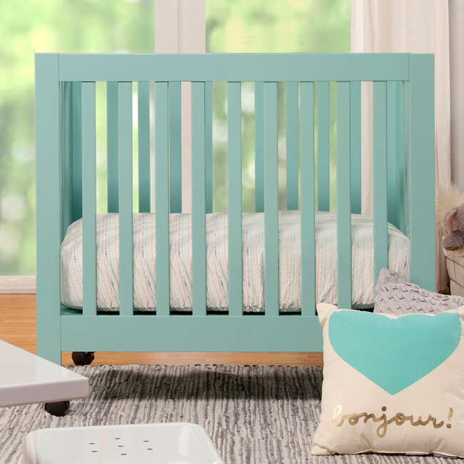 Origami Mini Crib, Lagoon - Cribs - 5