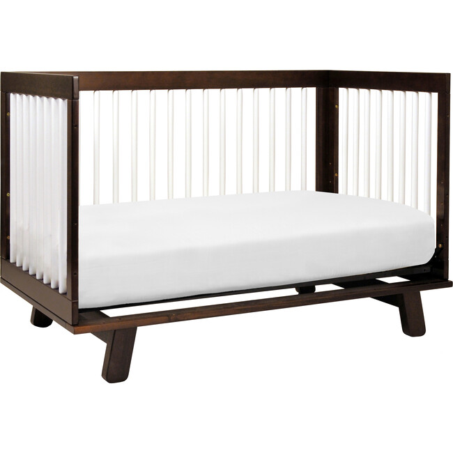 Hudson 3-in-1 Convertible Crib with Toddler Bed Conversion Kit, Espresso/White - Cribs - 6